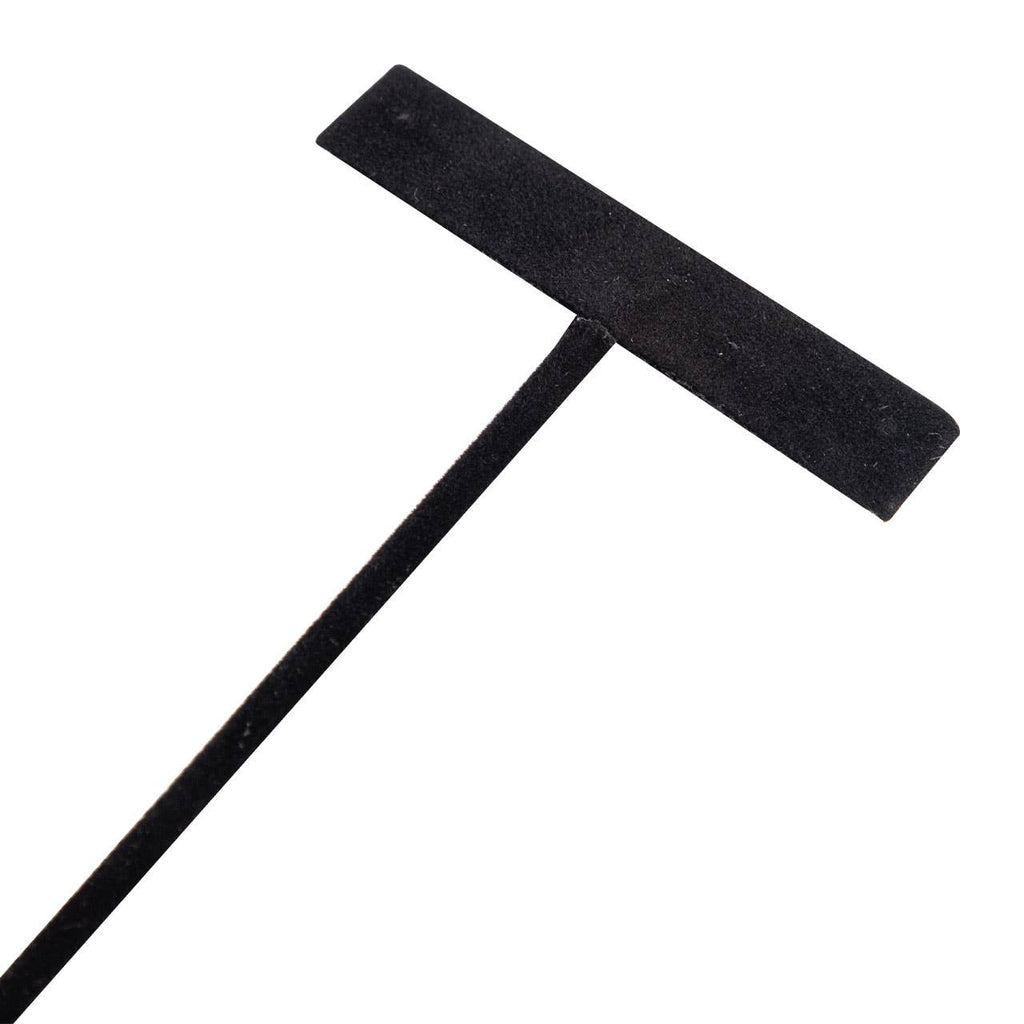 Black Velvet Earring T-Bar Display  - 6"H