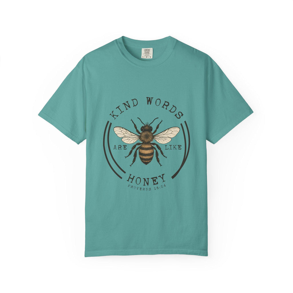 Kind Words Are Like Honey Bee T-Shirt | Bee Illustration, Inspirational Quote