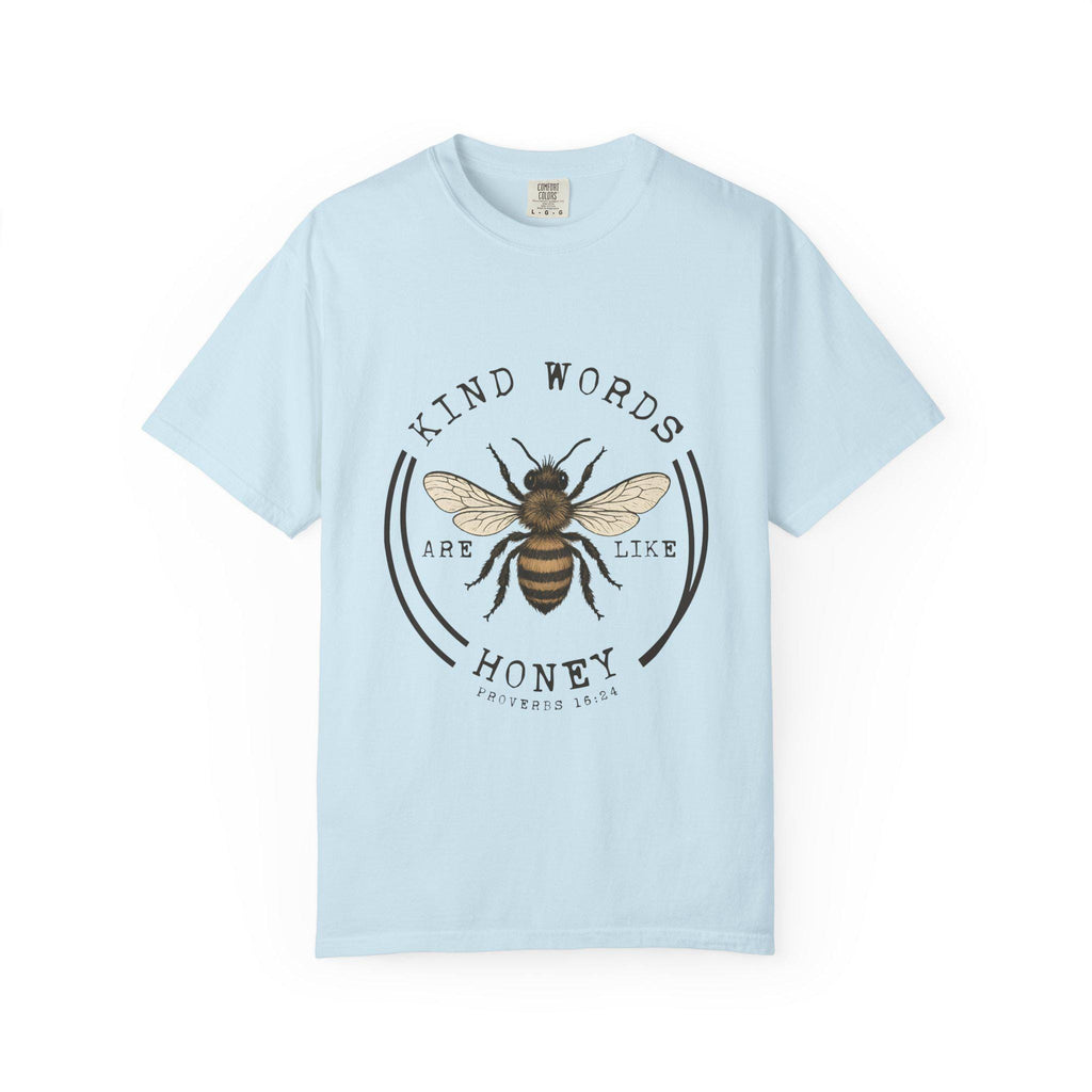 Kind Words Are Like Honey Bee T-Shirt | Bee Illustration, Inspirational Quote