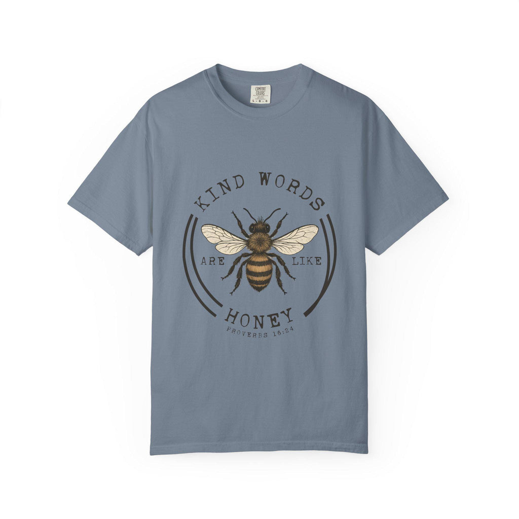 Kind Words Are Like Honey Bee T-Shirt | Bee Illustration, Inspirational Quote