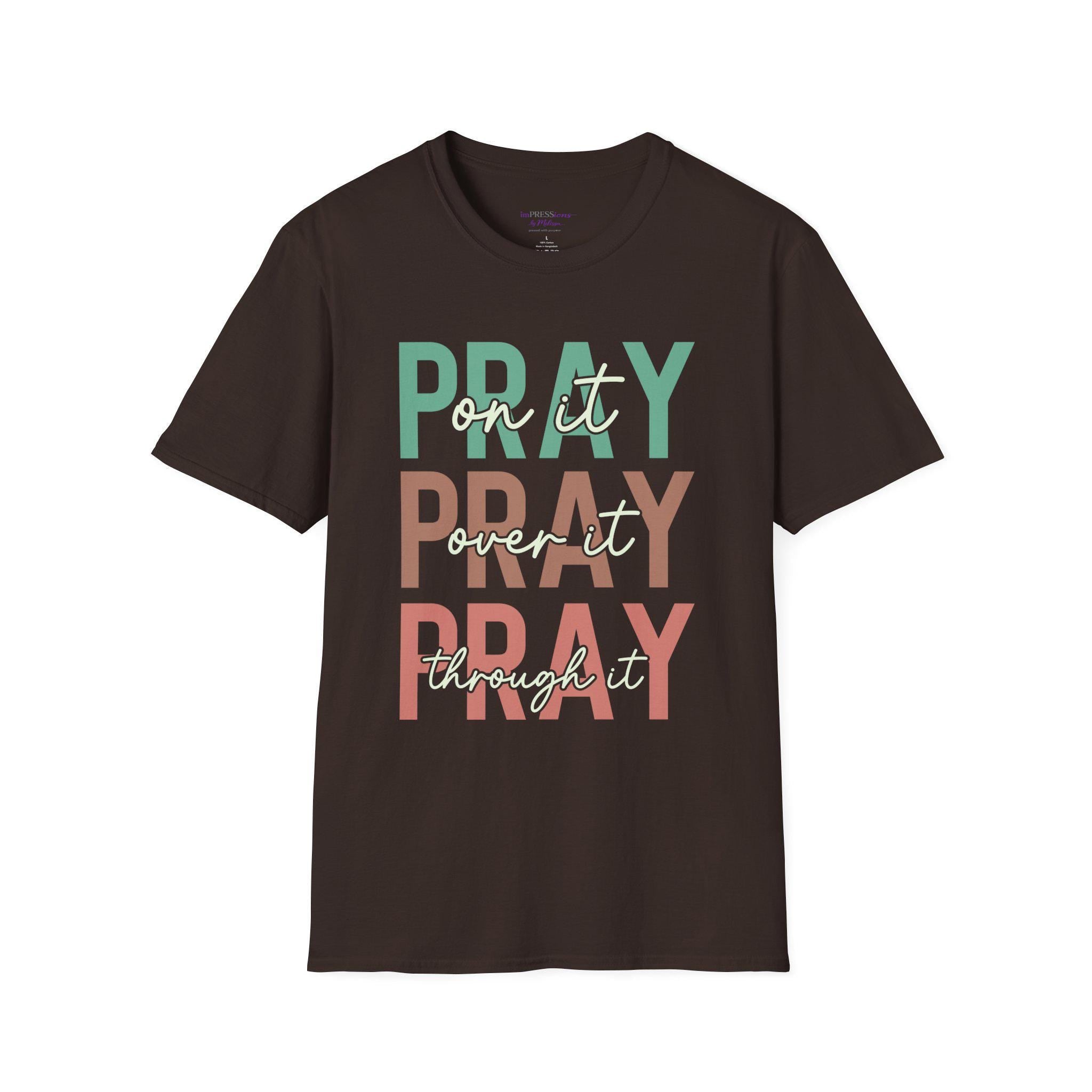 Inspirational Christian T-Shirt | Pray On It Graphic Tee