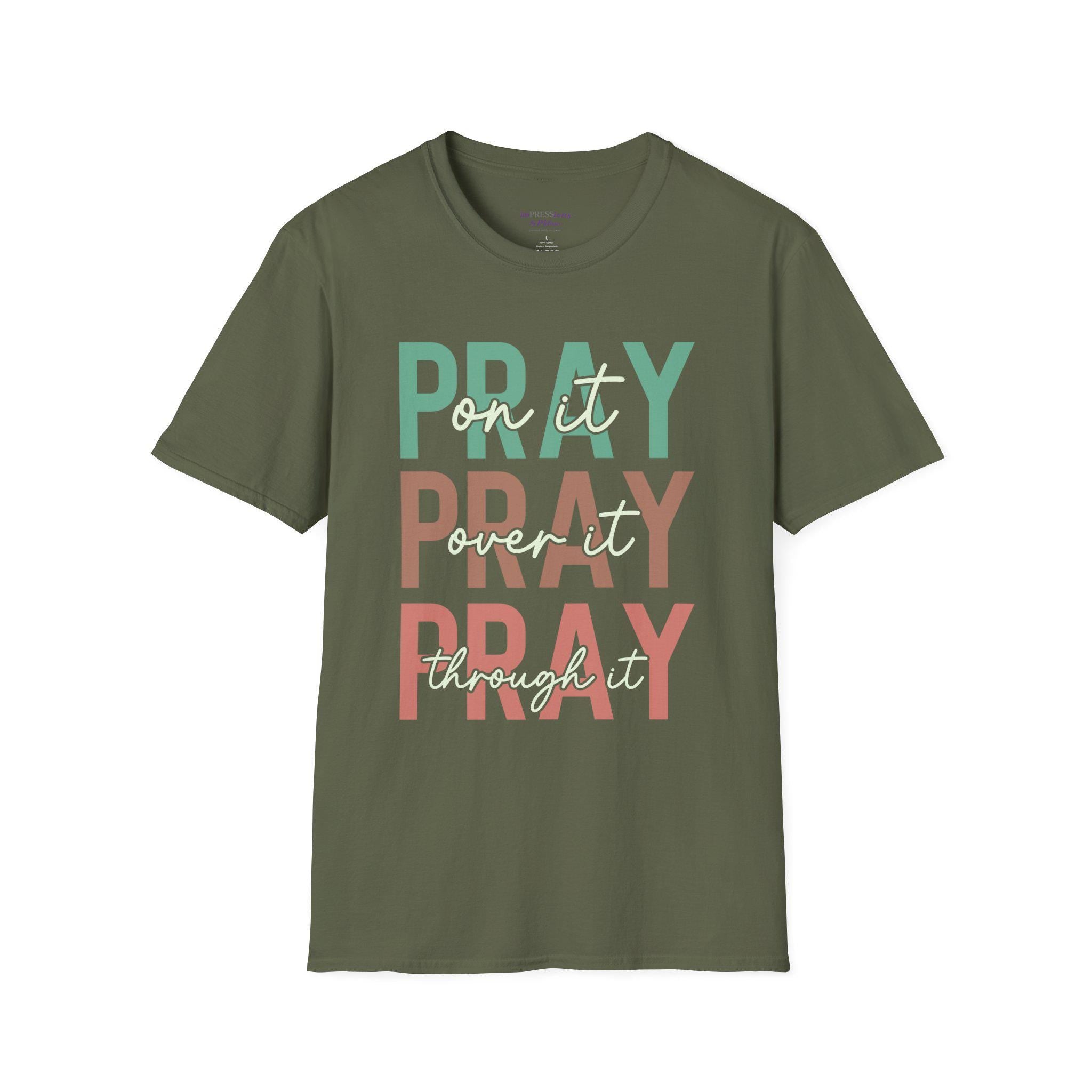 Inspirational Christian T-Shirt | Pray On It Graphic Tee