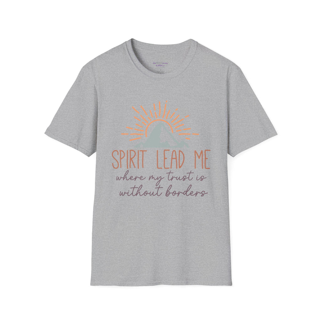 Spirit Lead Me T-Shirt | Mountain Sunrise Christian Faith Tee
