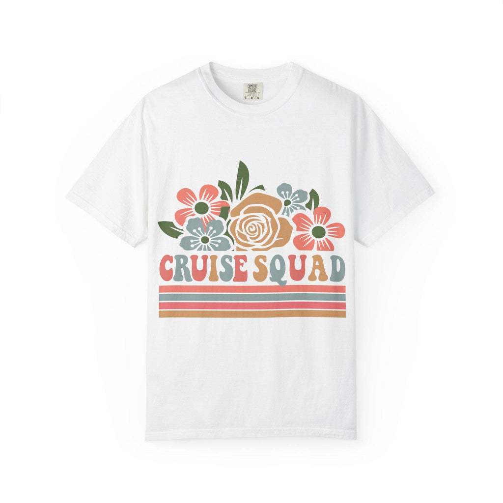 Cruise Squad T-Shirt | Retro Floral Group Trip Tee