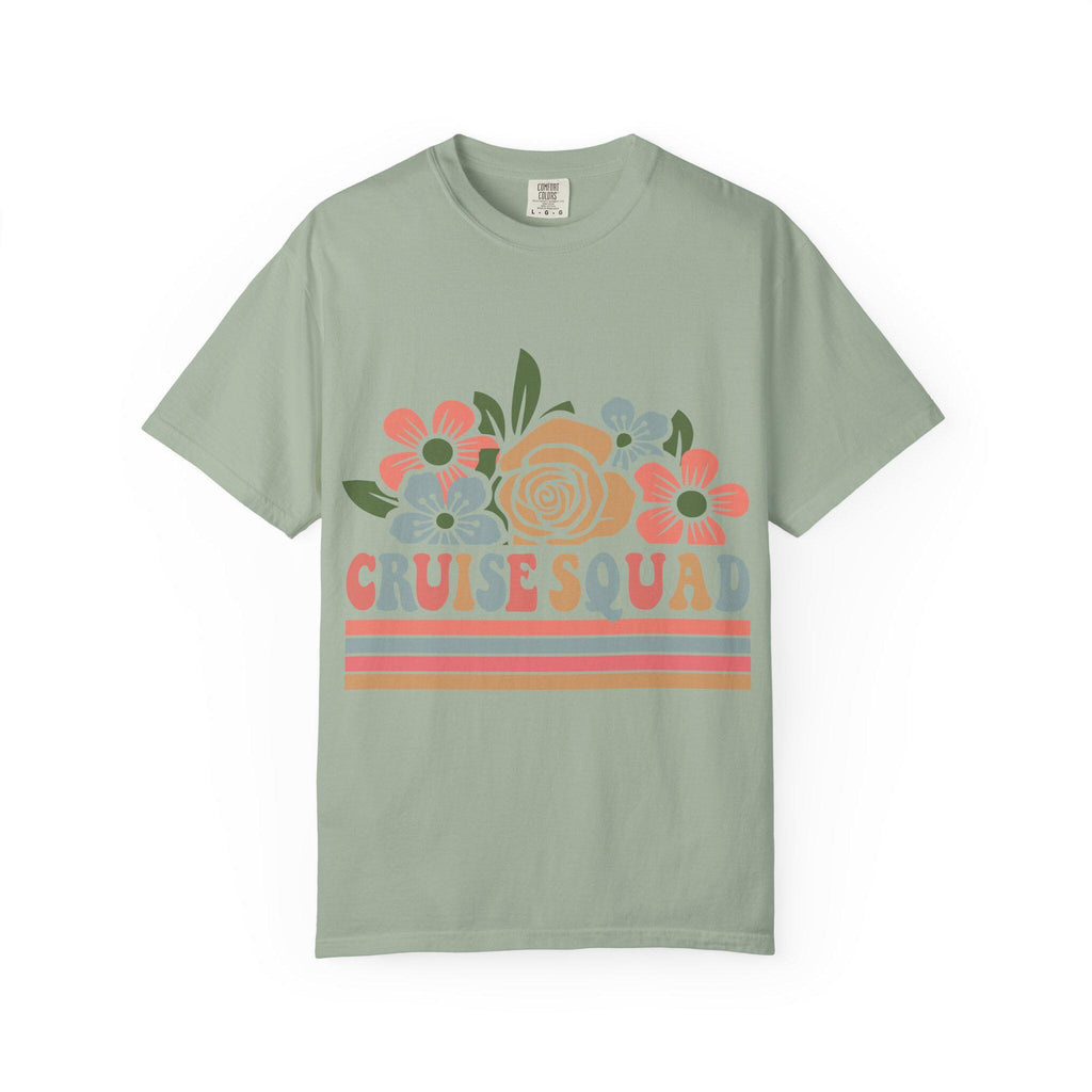 Cruise Squad T-Shirt | Retro Floral Group Trip Tee