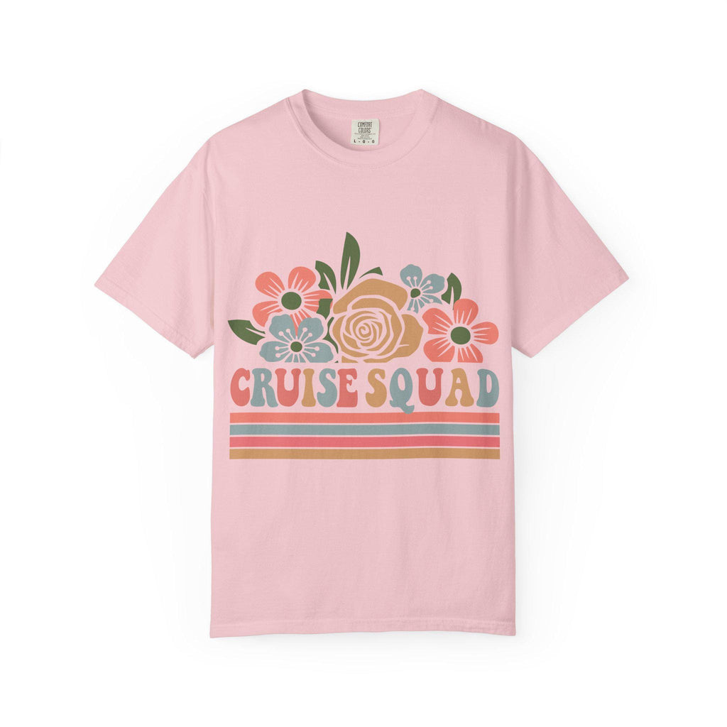 Cruise Squad T-Shirt | Retro Floral Group Trip Tee