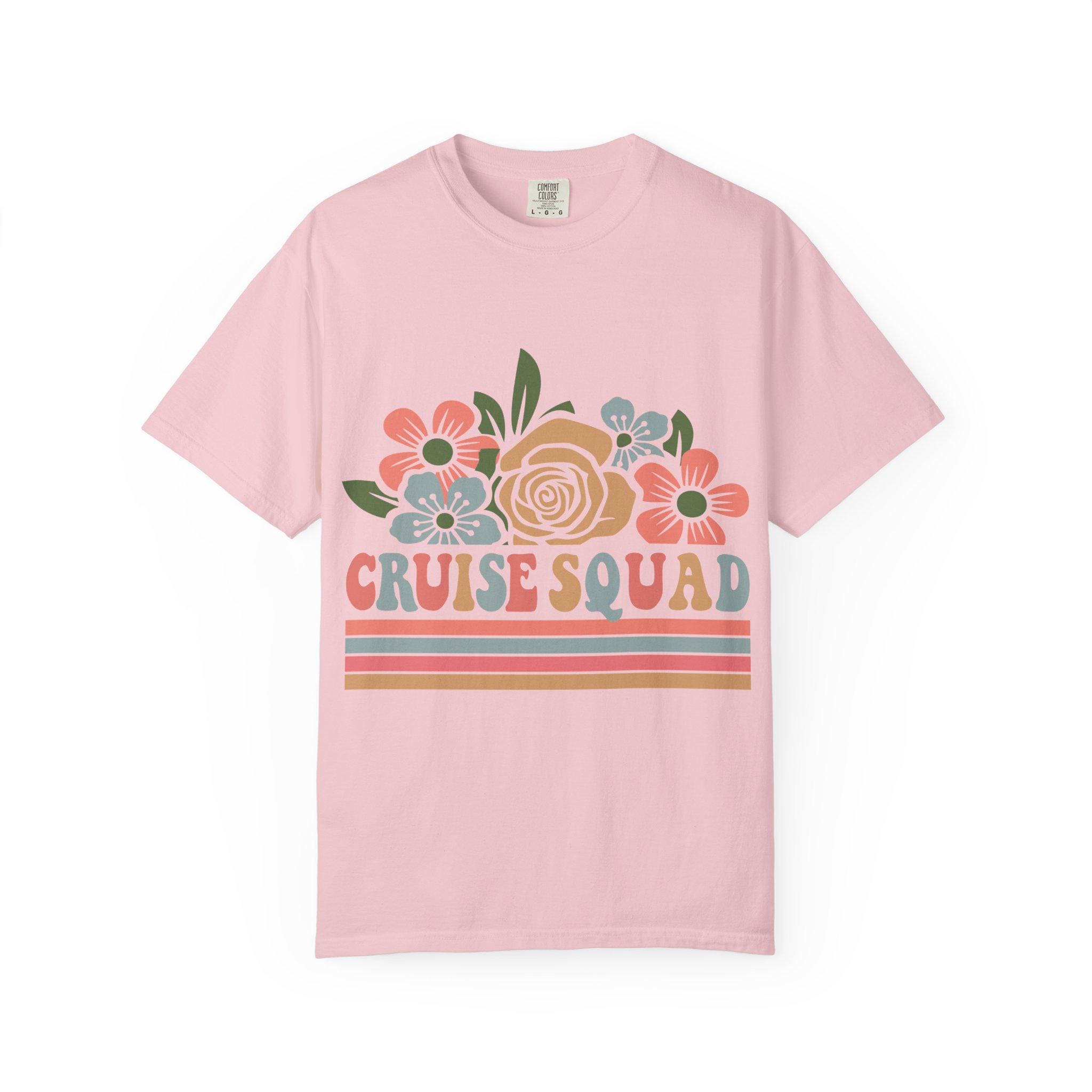 Cruise Squad T-Shirt | Retro Floral Group Trip Tee
