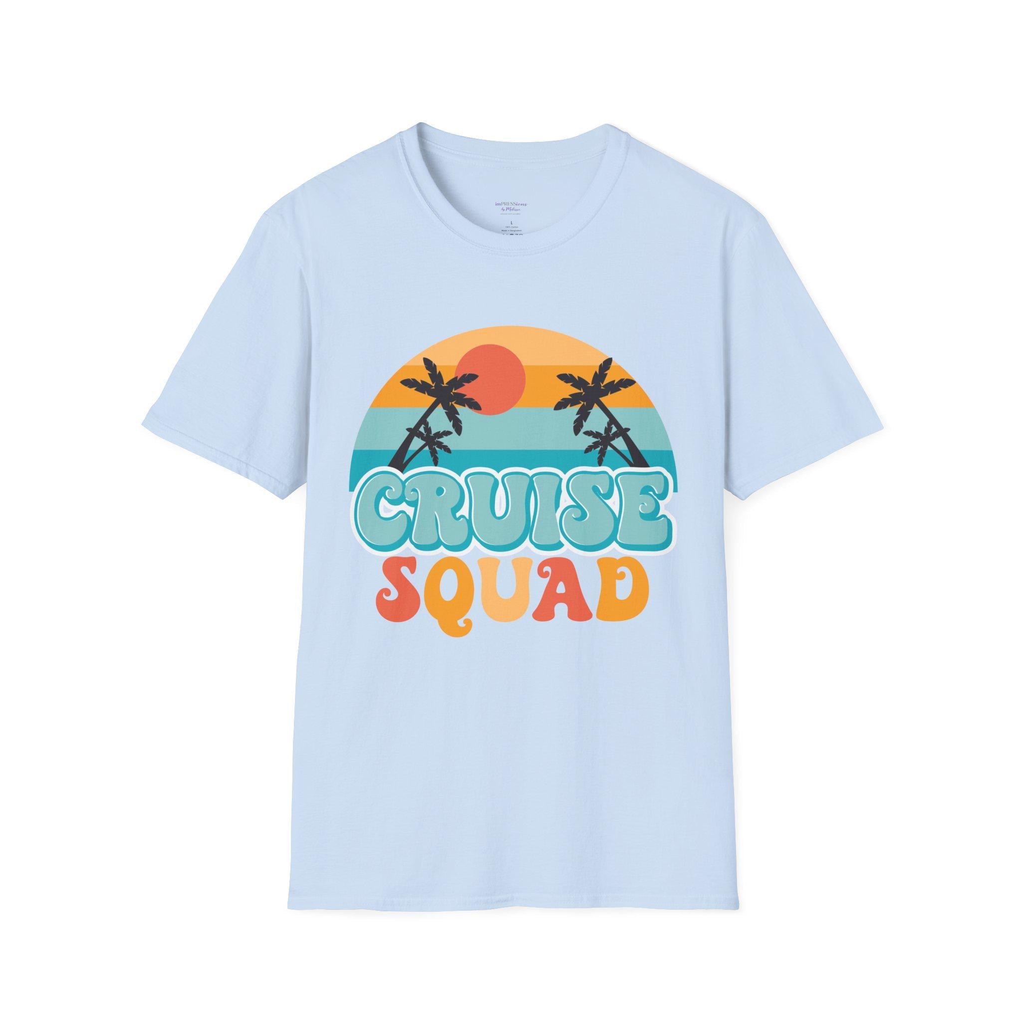 Cruise Squad T-Shirt | Retro Palm Sunset Beach Tee