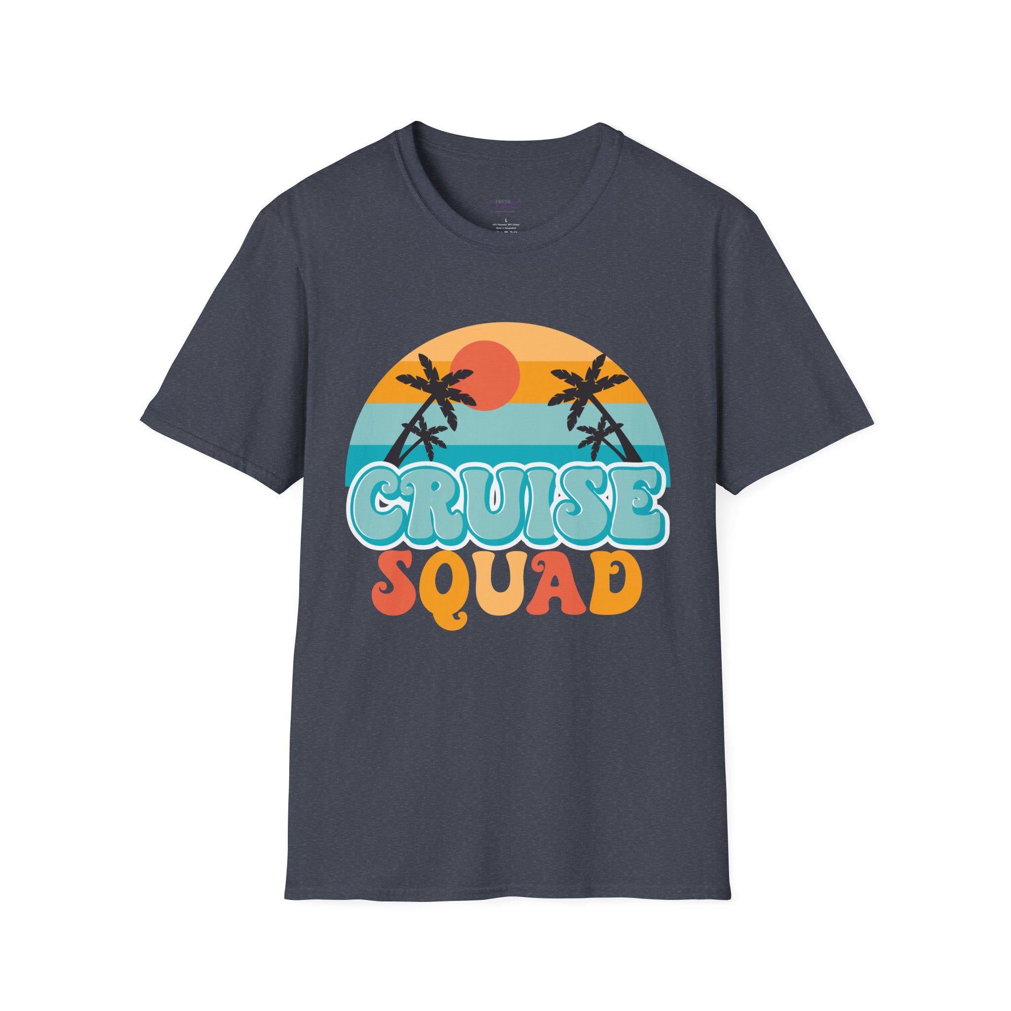 Cruise Squad T-Shirt | Retro Palm Sunset Beach Tee