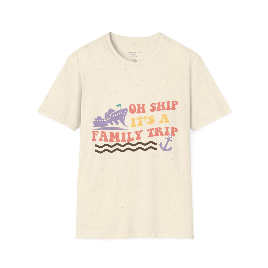 Oh Ship It's a Family Trip T-Shirt | Cruise Vacation Tee, Nautical Anchor Design