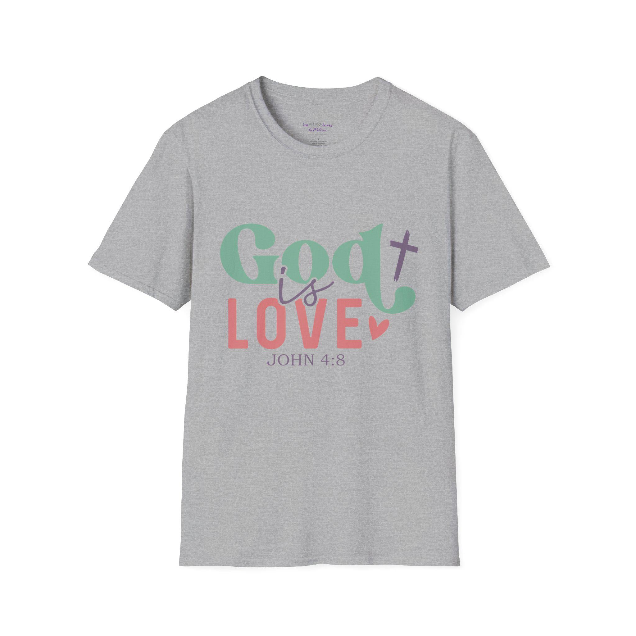 God is Love T-Shirt | John 4:8 Scripture Tee, Christian Faith Shirt
