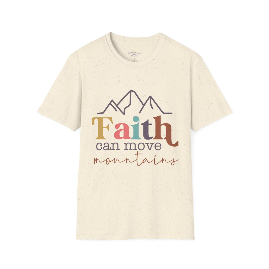 Faith Can Move Mountains T-Shirt | Mountain Faith Typography Tee