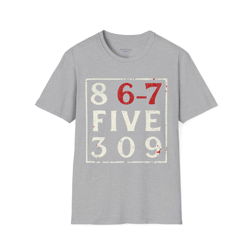 Vintage Number Grid T-Shirt | 867-5309 Phone Graphic