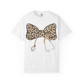 Leopard Print Bow Stethoscope T-Shirt | Nurse Doctor Medical Tee