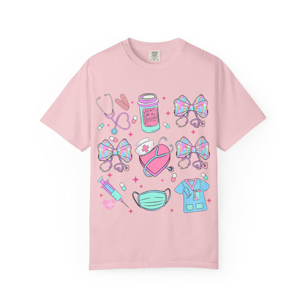 Nurse Icons T-Shirt | Kawaii Medical Scrubs Tee