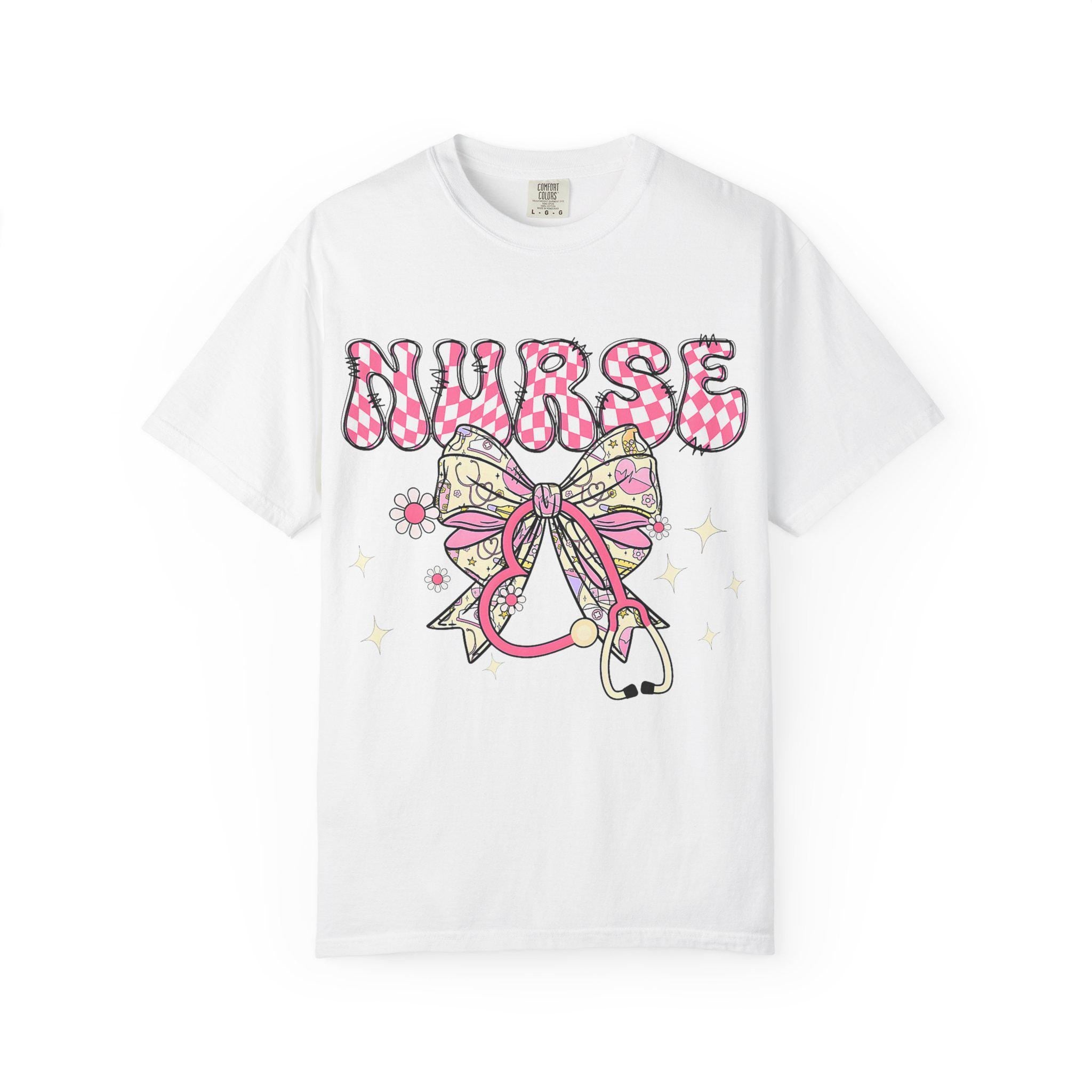 Floral Nurse Stethoscope T-Shirt | Nursing Tee