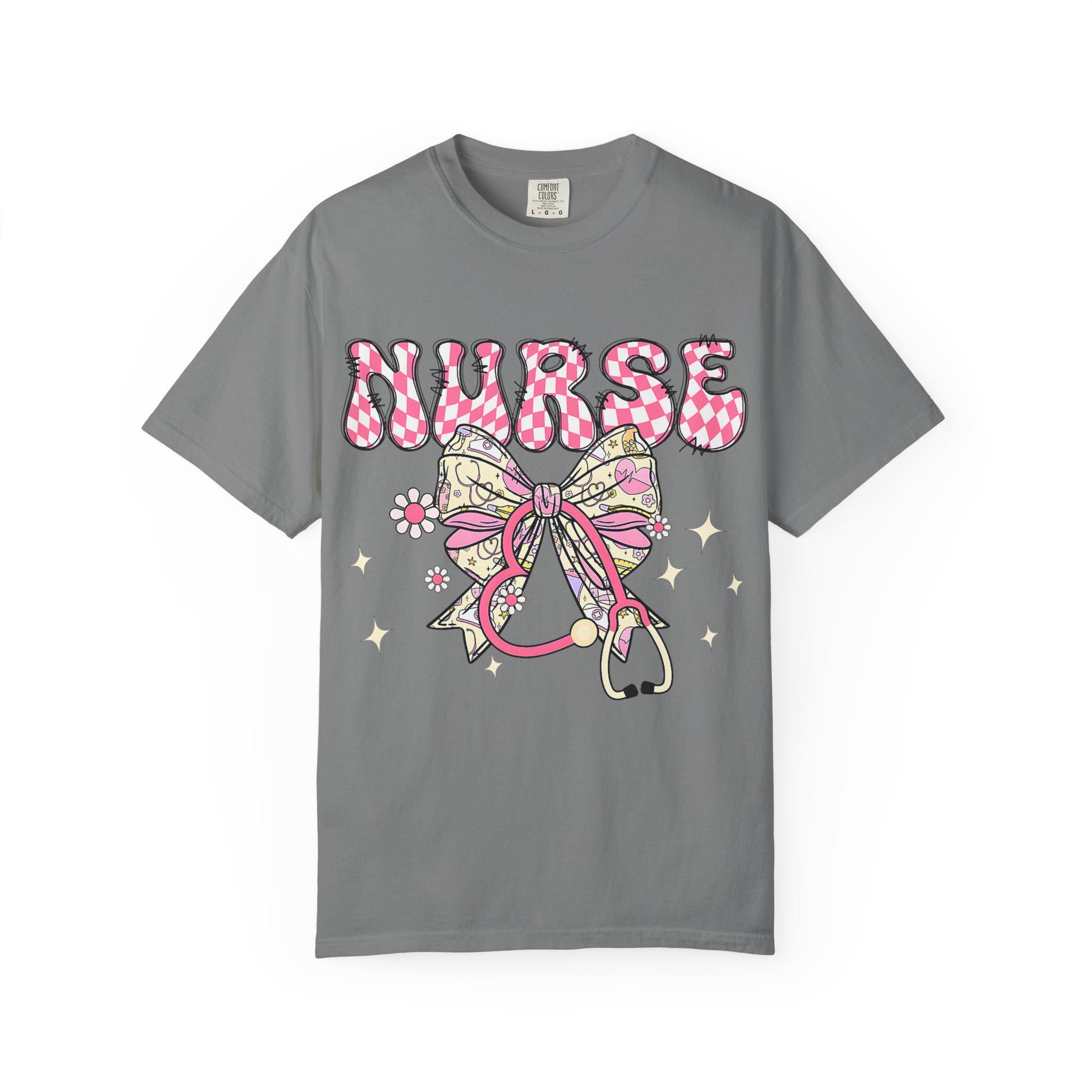 Floral Nurse Stethoscope T-Shirt | Nursing Tee