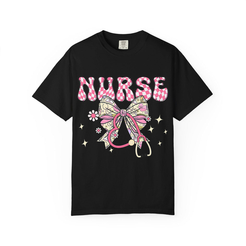 Floral Nurse Stethoscope T-Shirt | Nursing Tee