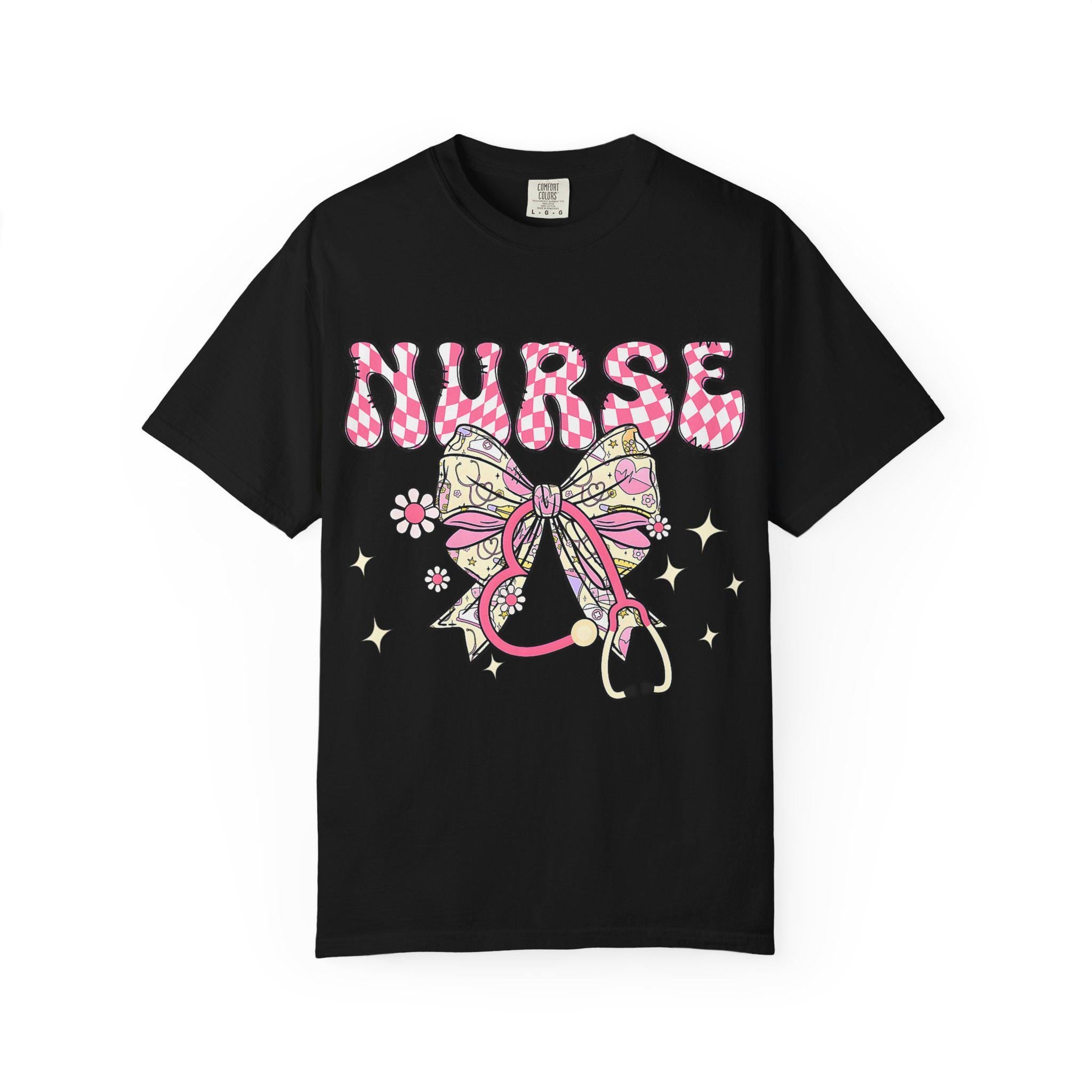 Floral Nurse Stethoscope T-Shirt | Nursing Tee