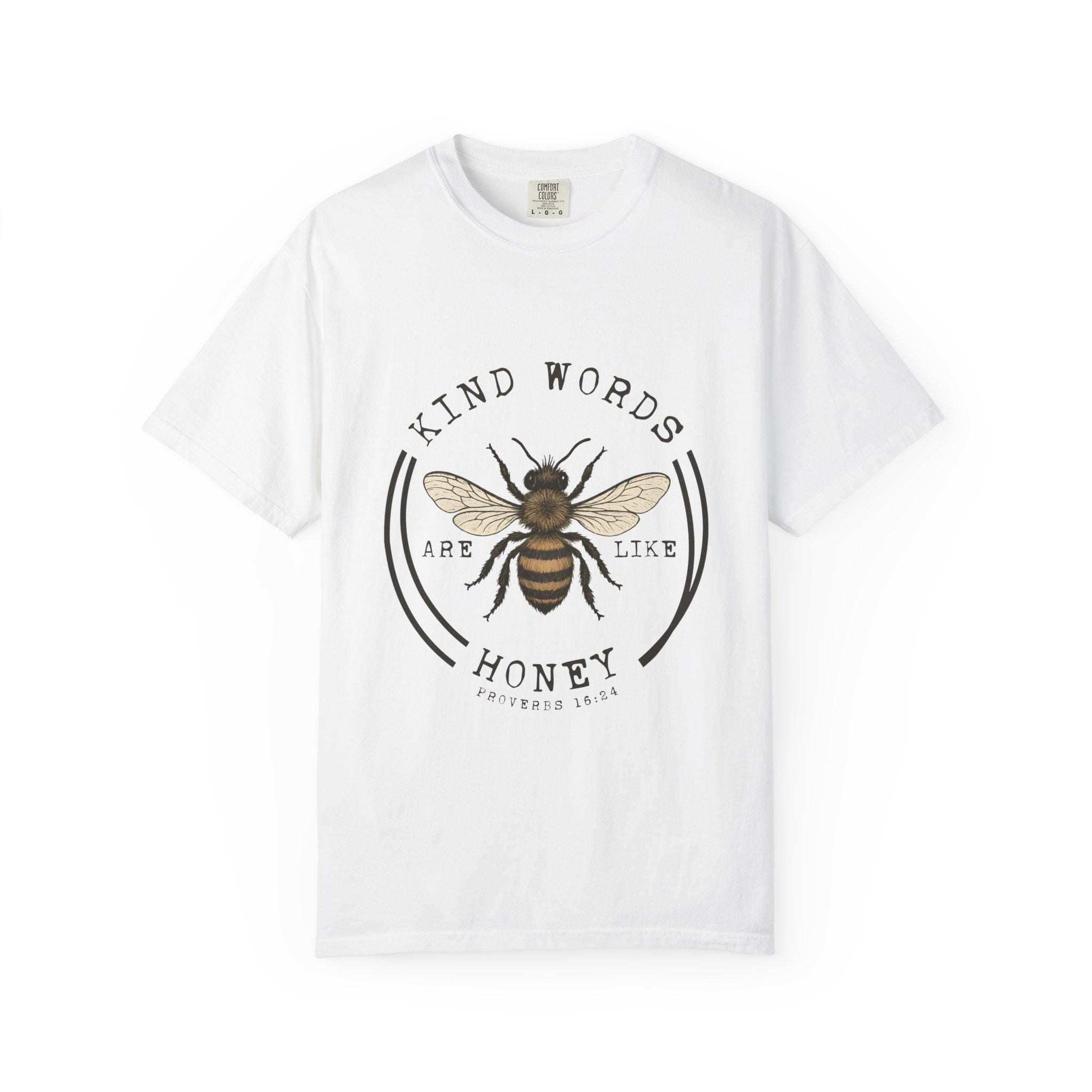 Kind Words Are Like Honey Bee T-Shirt | Bee Illustration, Inspirational Quote