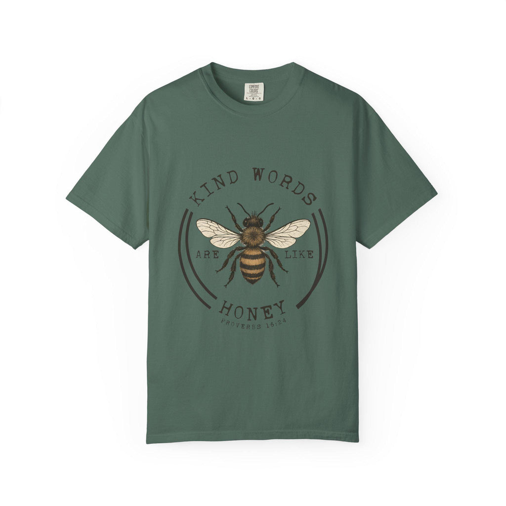 Kind Words Are Like Honey Bee T-Shirt | Bee Illustration, Inspirational Quote