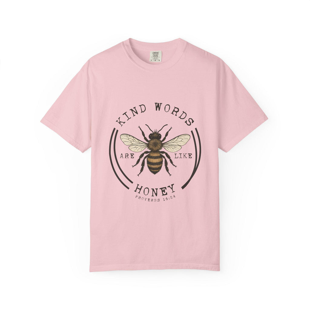 Kind Words Are Like Honey Bee T-Shirt | Bee Illustration, Inspirational Quote