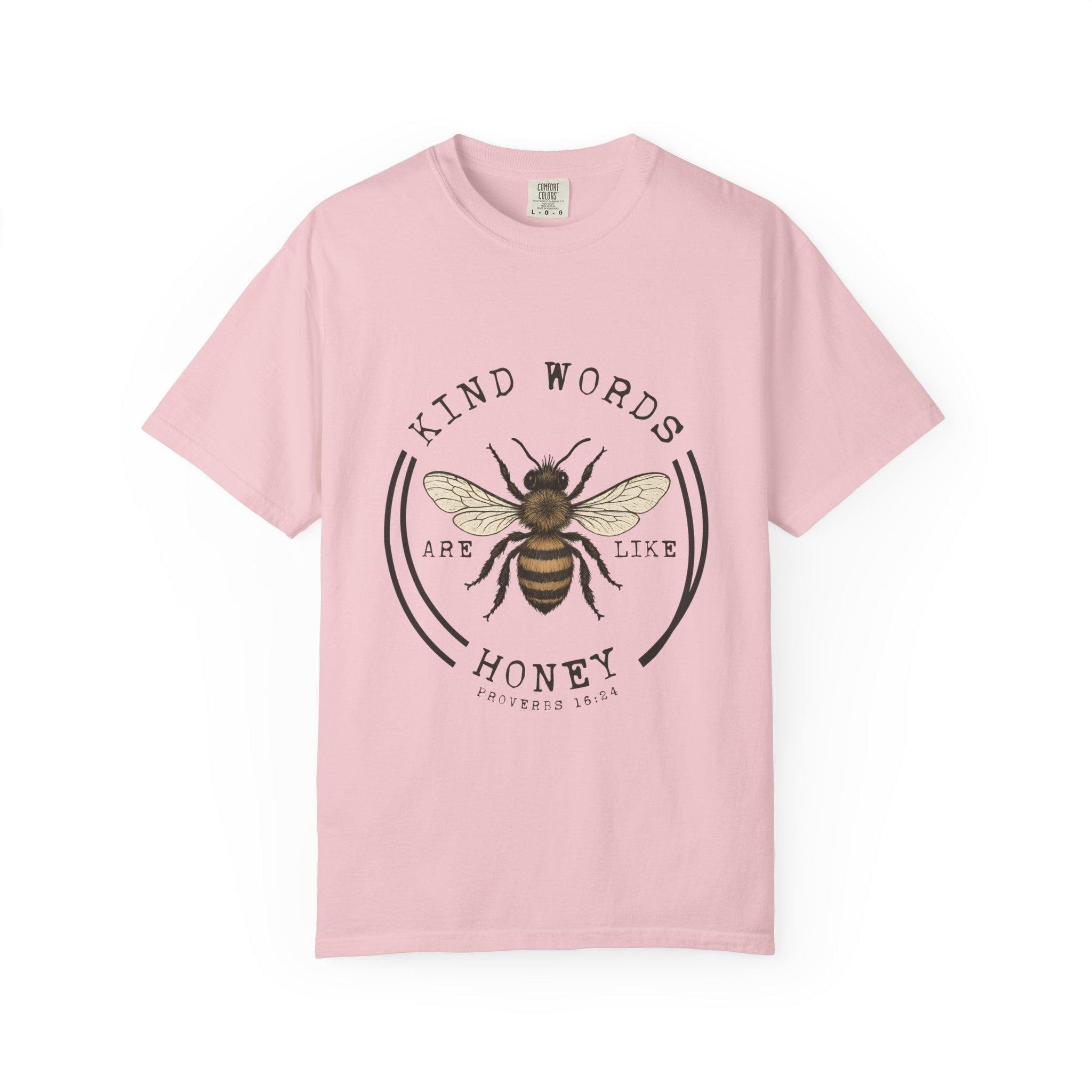 Kind Words Are Like Honey Bee T-Shirt | Bee Illustration, Inspirational Quote
