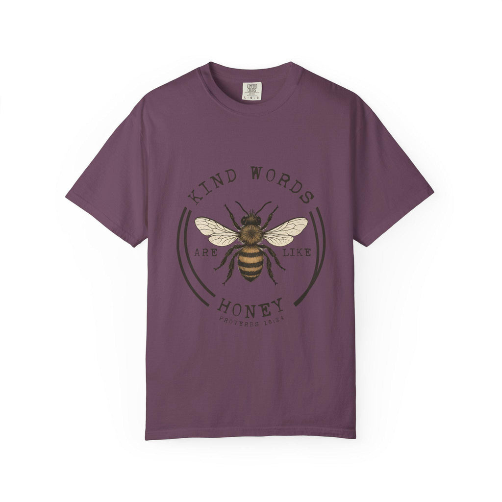 Kind Words Are Like Honey Bee T-Shirt | Bee Illustration, Inspirational Quote