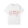 She Is Strong Proverbs 31:25 T-shirt | Christian Scripture Faith Tee