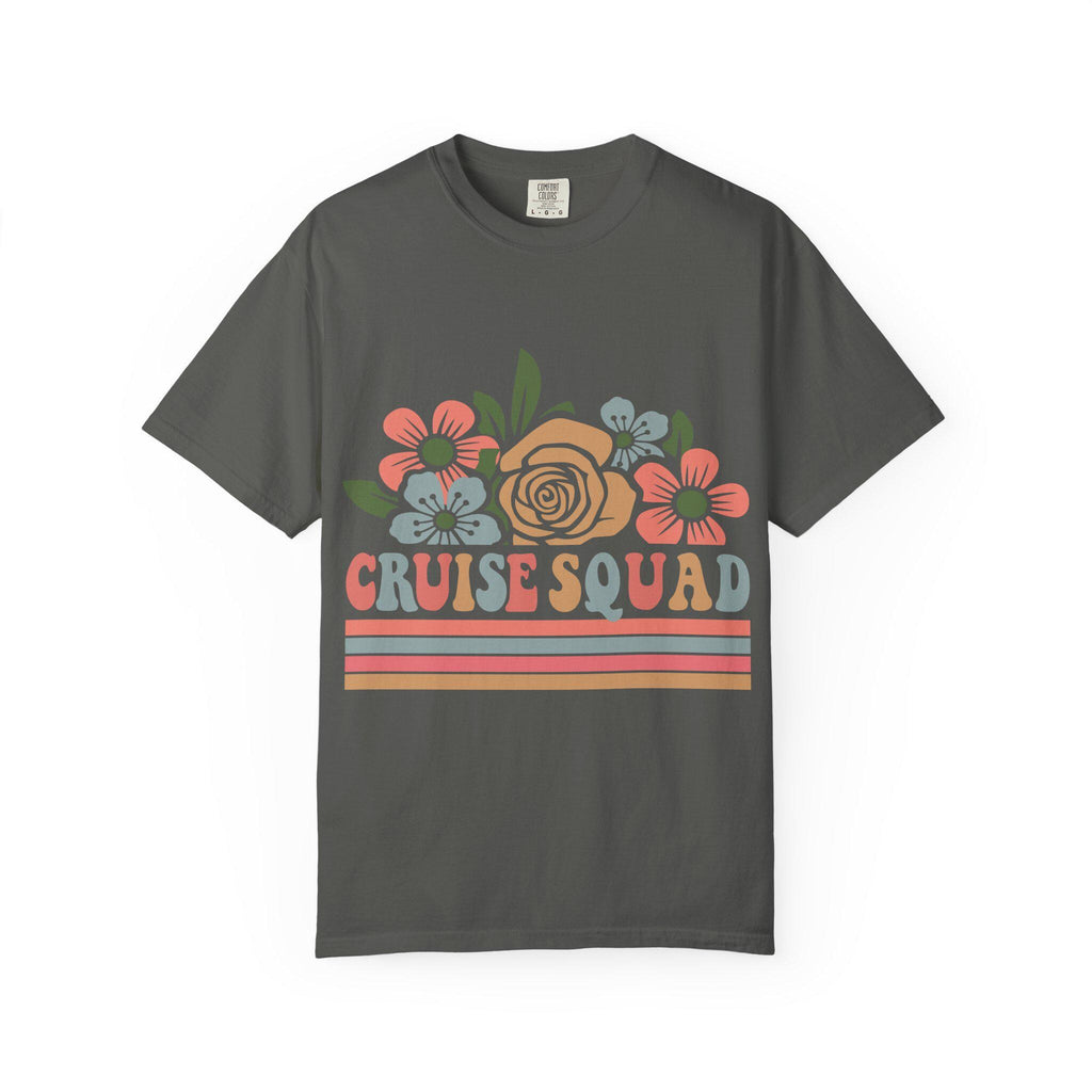 Cruise Squad T-Shirt | Retro Floral Group Trip Tee