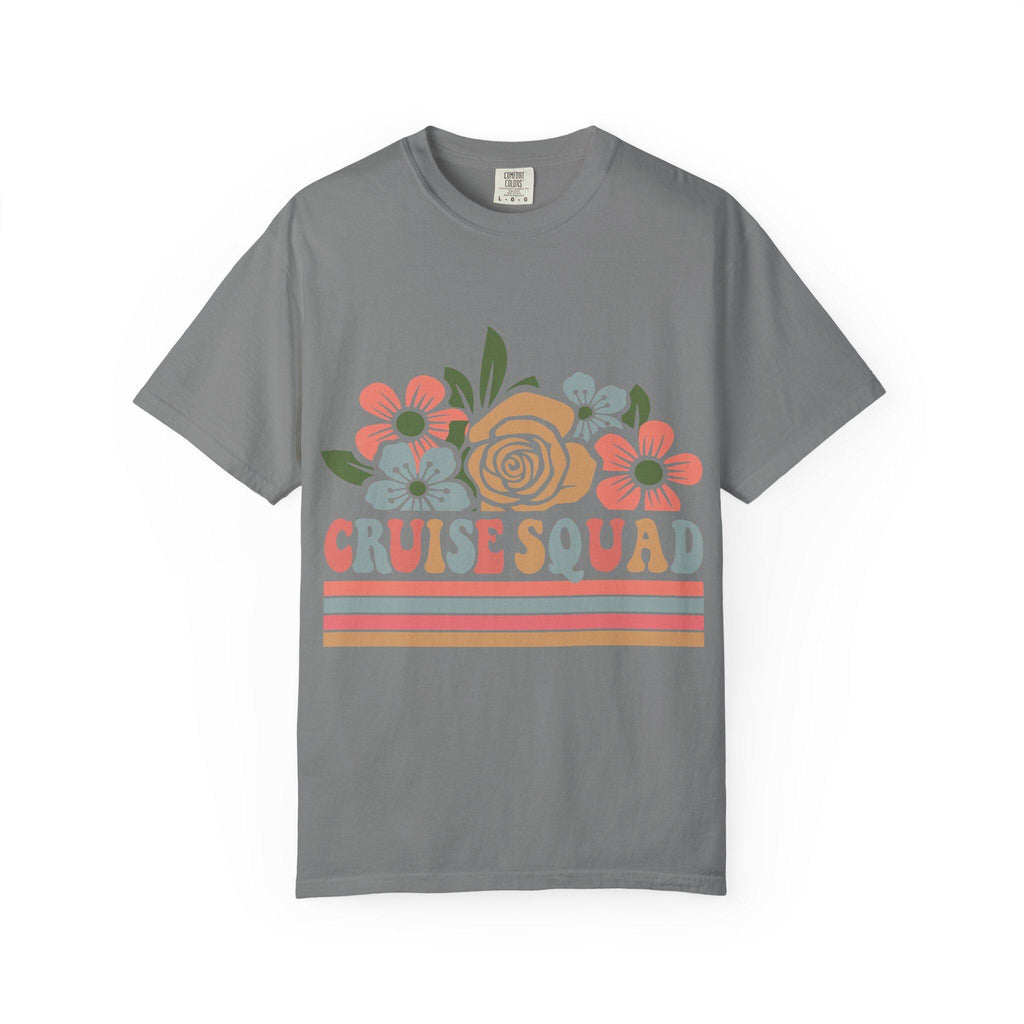 Cruise Squad T-Shirt | Retro Floral Group Trip Tee