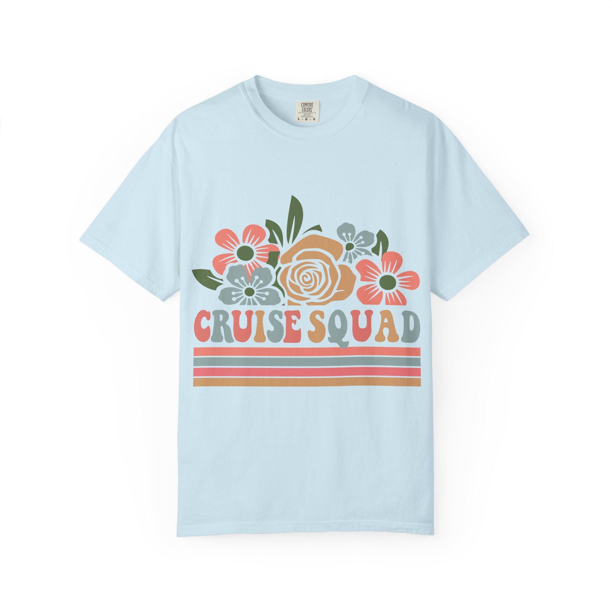 Cruise Squad T-Shirt | Retro Floral Group Trip Tee