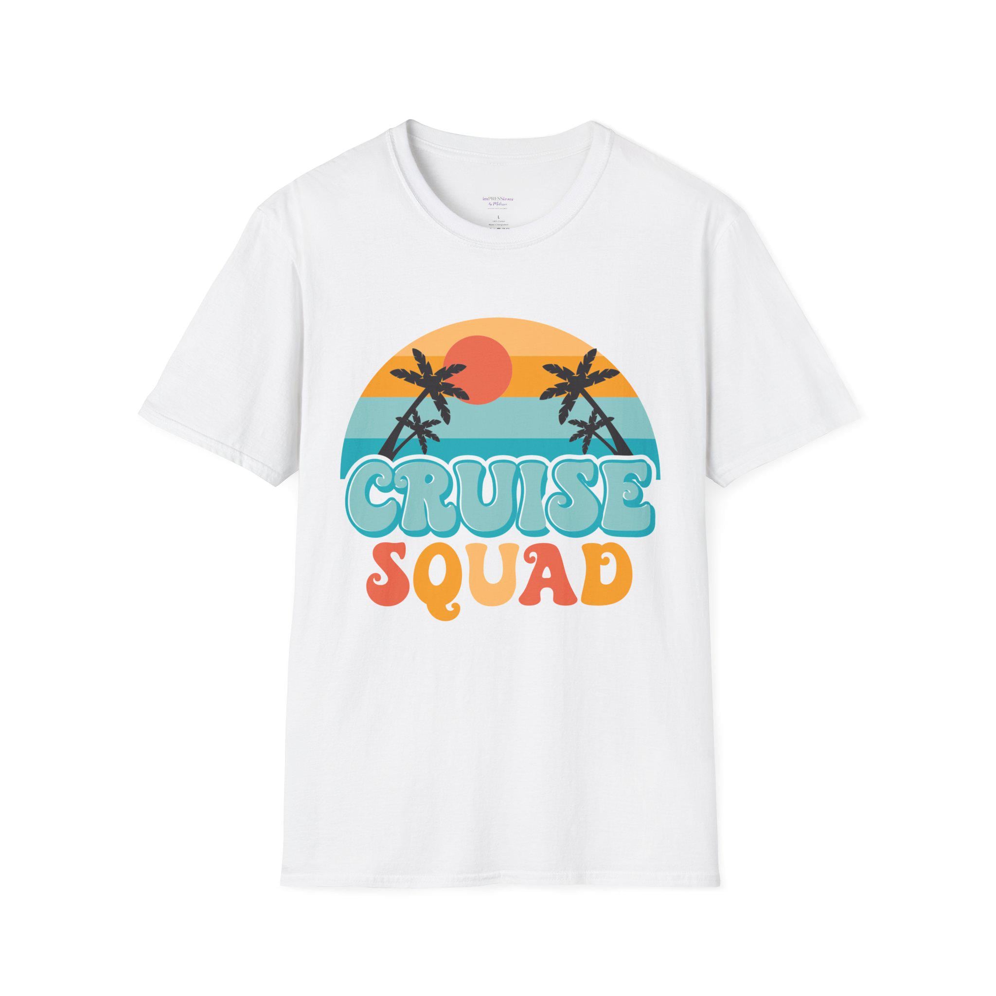 Cruise Squad T-Shirt | Retro Palm Sunset Beach Tee