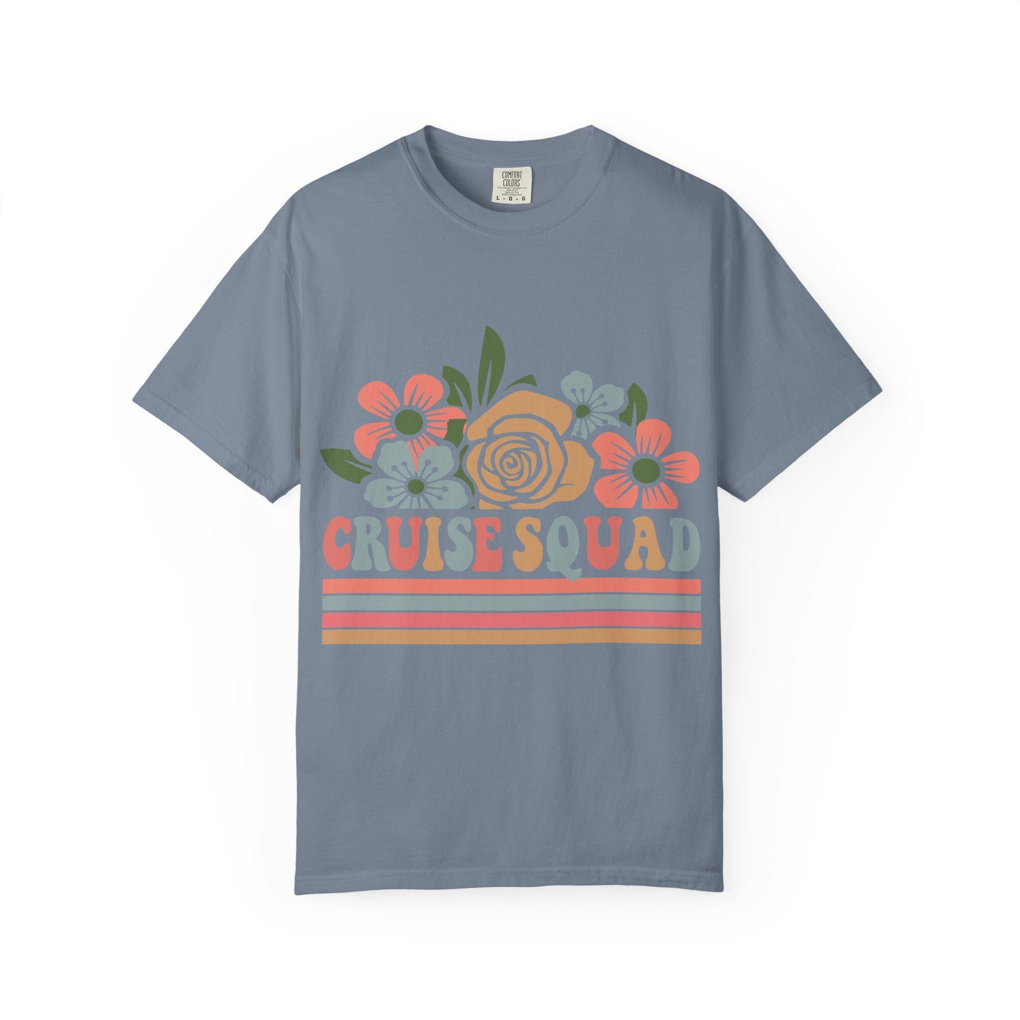 Cruise Squad T-Shirt | Retro Floral Group Trip Tee