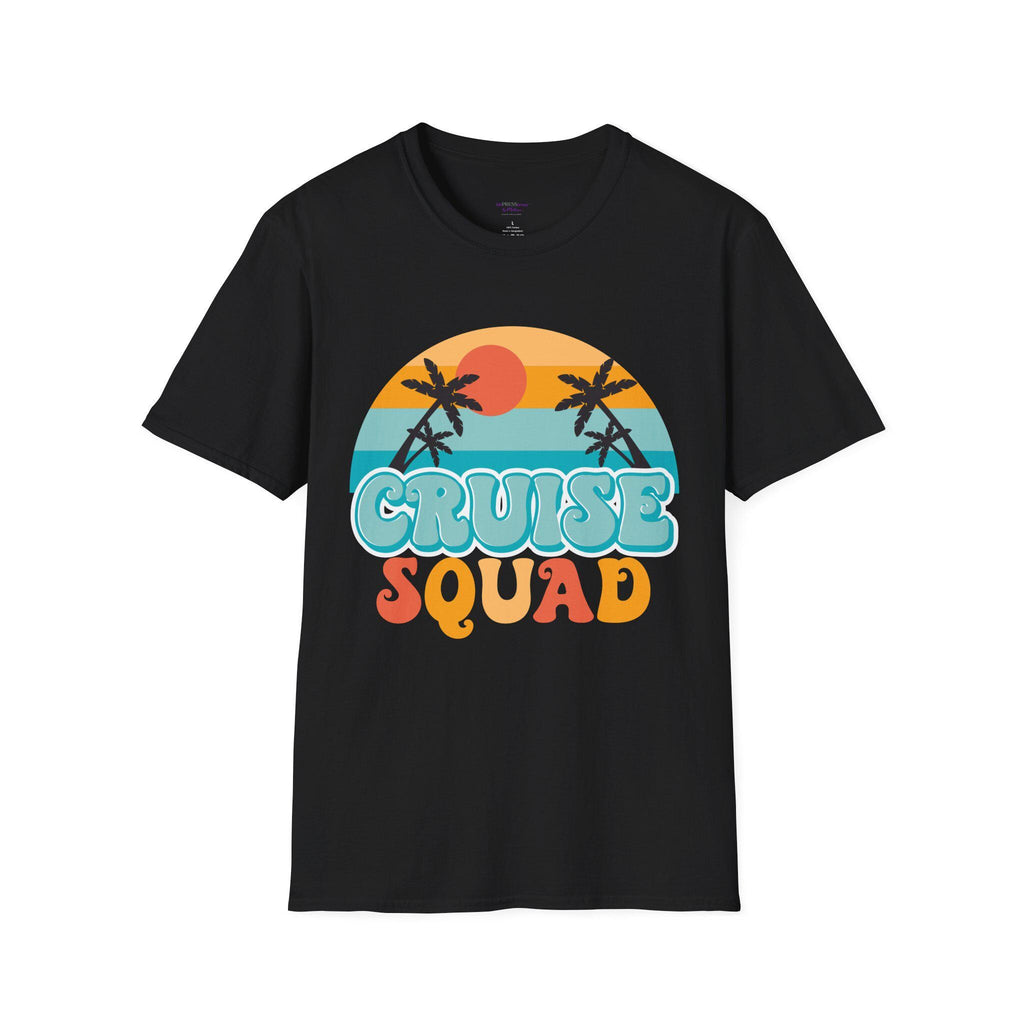 Cruise Squad T-Shirt | Retro Palm Sunset Beach Tee