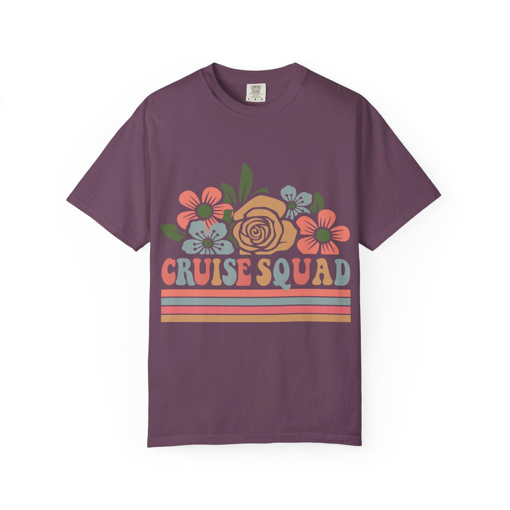 Cruise Squad T-Shirt | Retro Floral Group Trip Tee