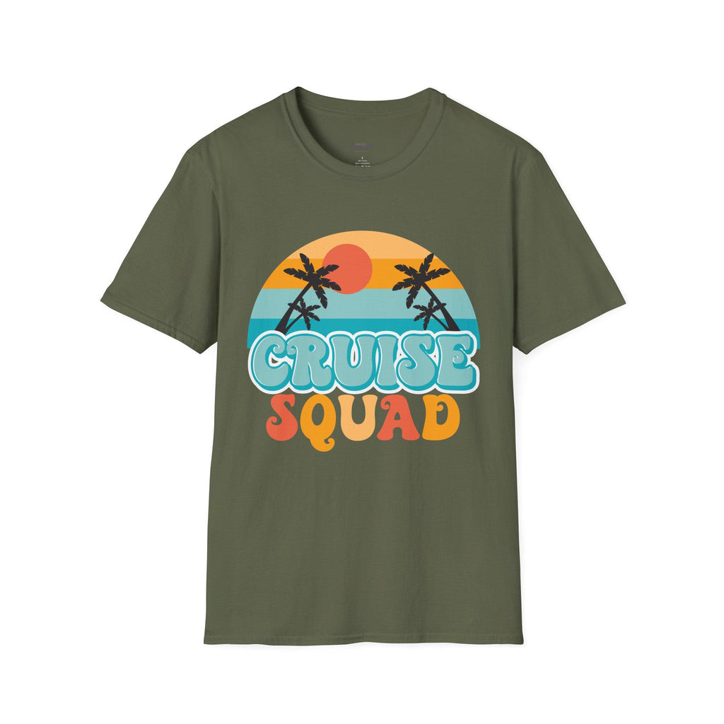 Cruise Squad T-Shirt | Retro Palm Sunset Beach Tee