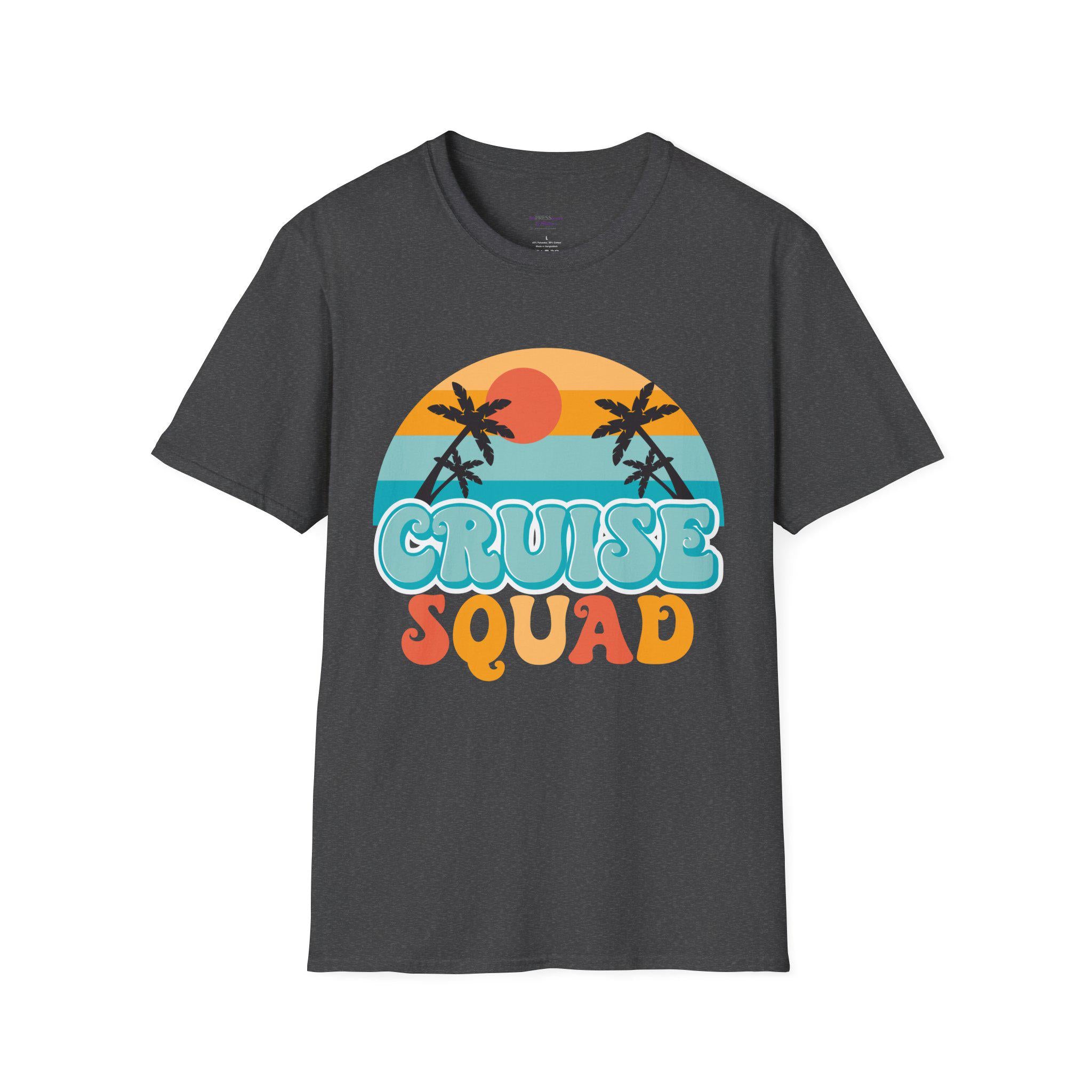 Cruise Squad T-Shirt | Retro Palm Sunset Beach Tee