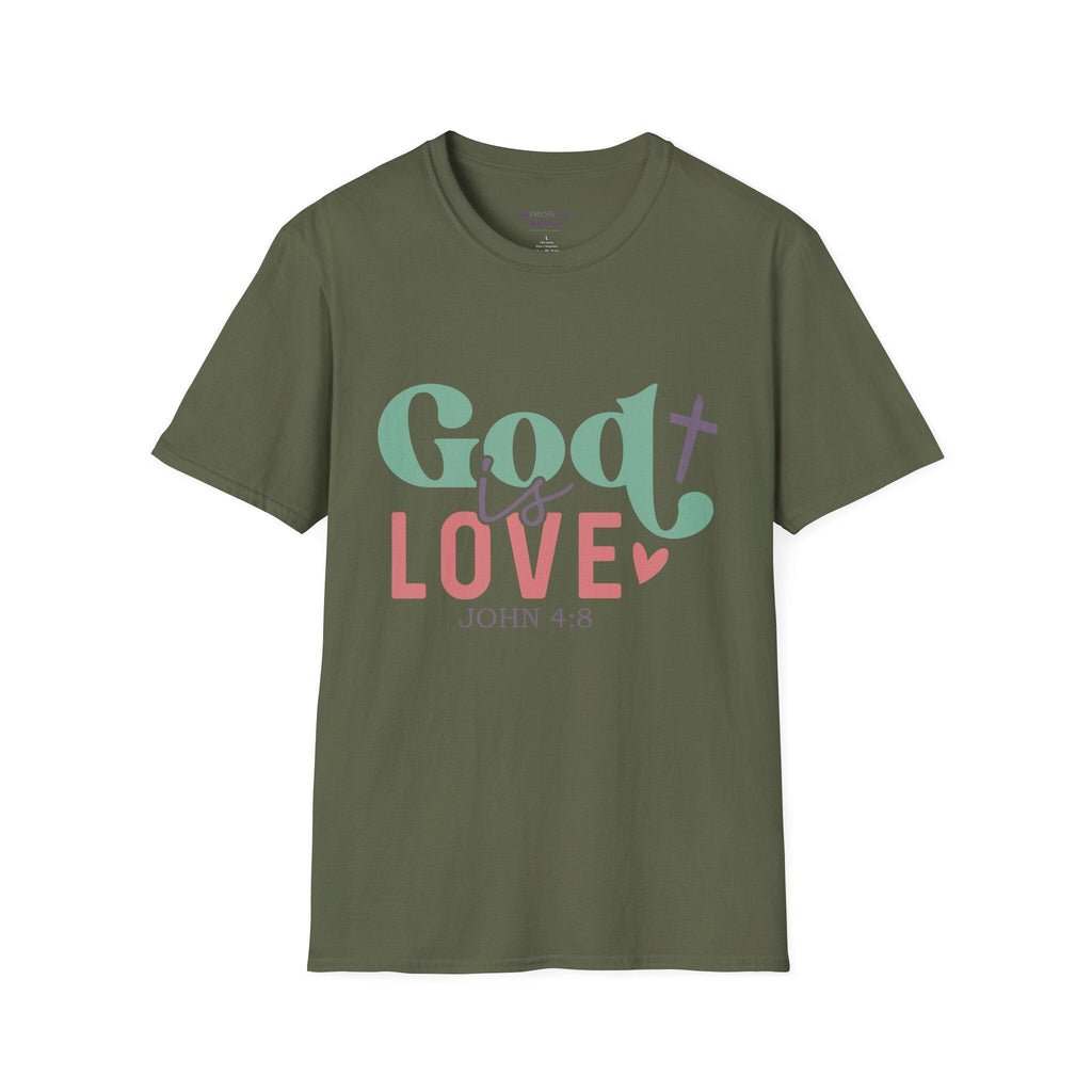 God is Love T-Shirt | John 4:8 Scripture Tee, Christian Faith Shirt