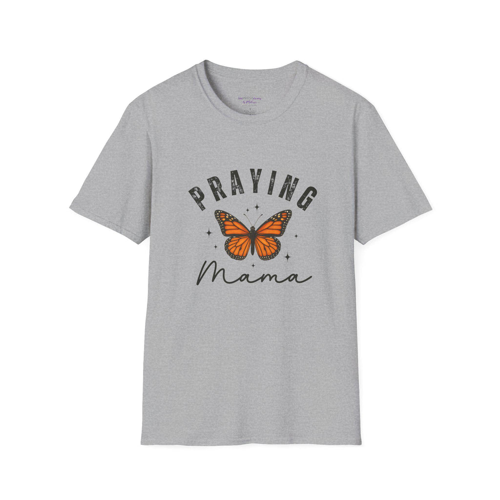 Praying Mama butterfly T-Shirt | Faith Christian mom shirt