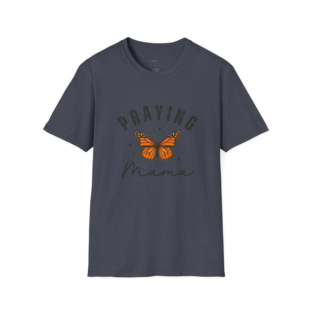 Praying Mama butterfly T-Shirt | Faith Christian mom shirt