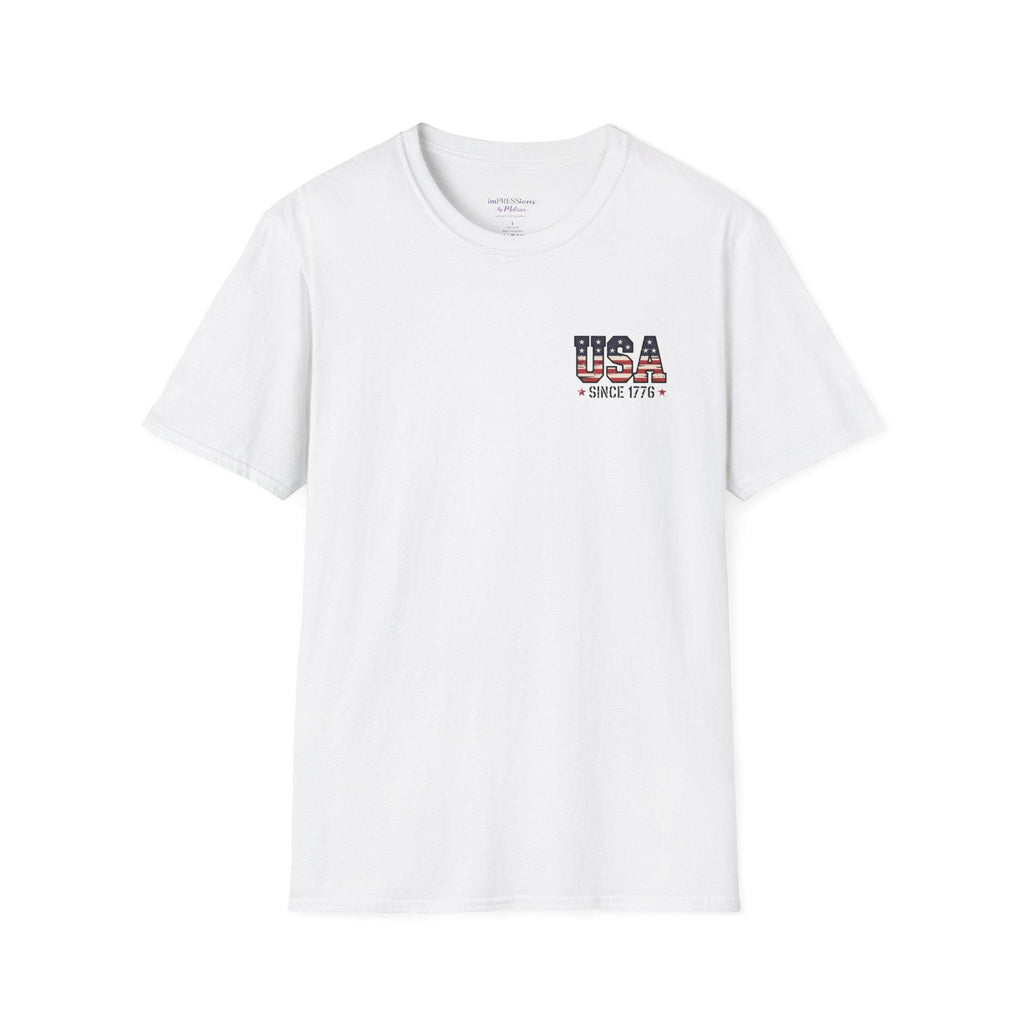 Patriotic Eagle with American Flag Sunglasses T-Shirt | 250 Years Baby USA