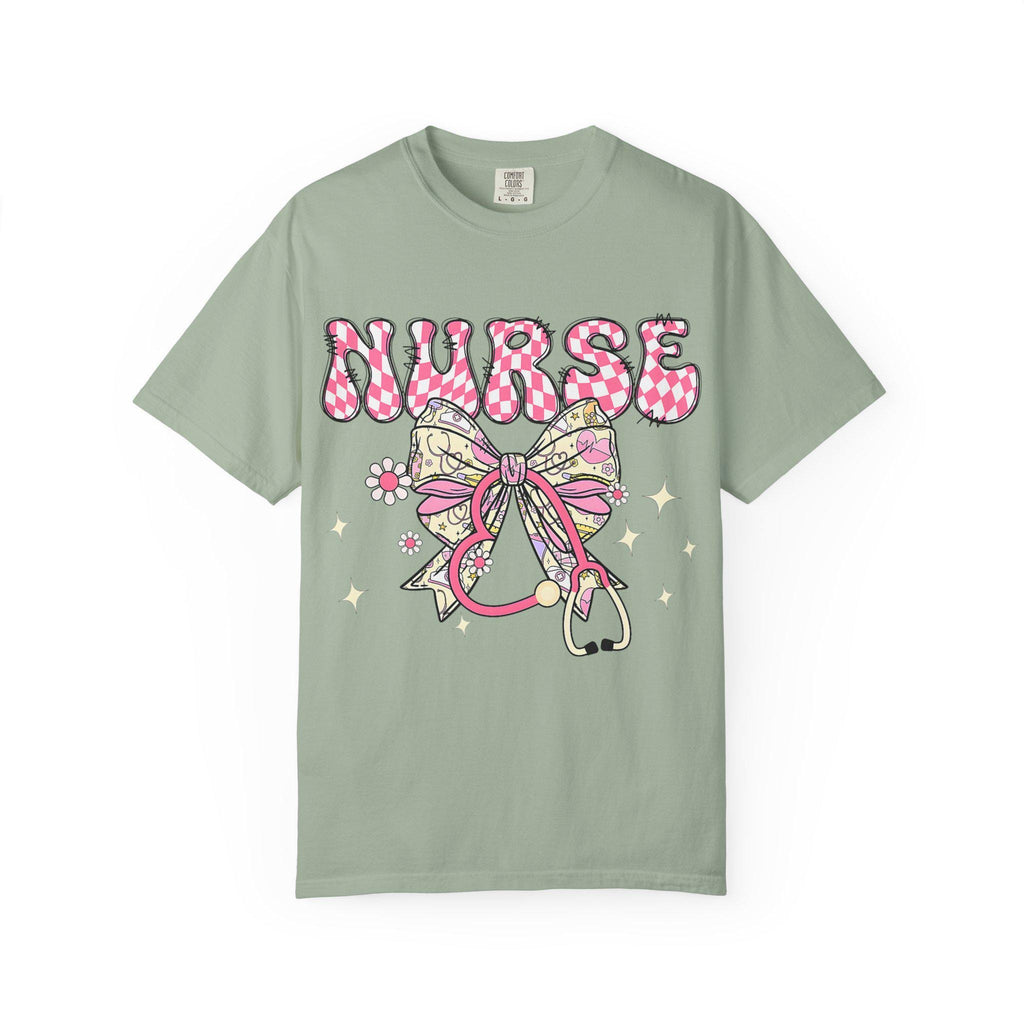 Floral Nurse Stethoscope T-Shirt | Nursing Tee