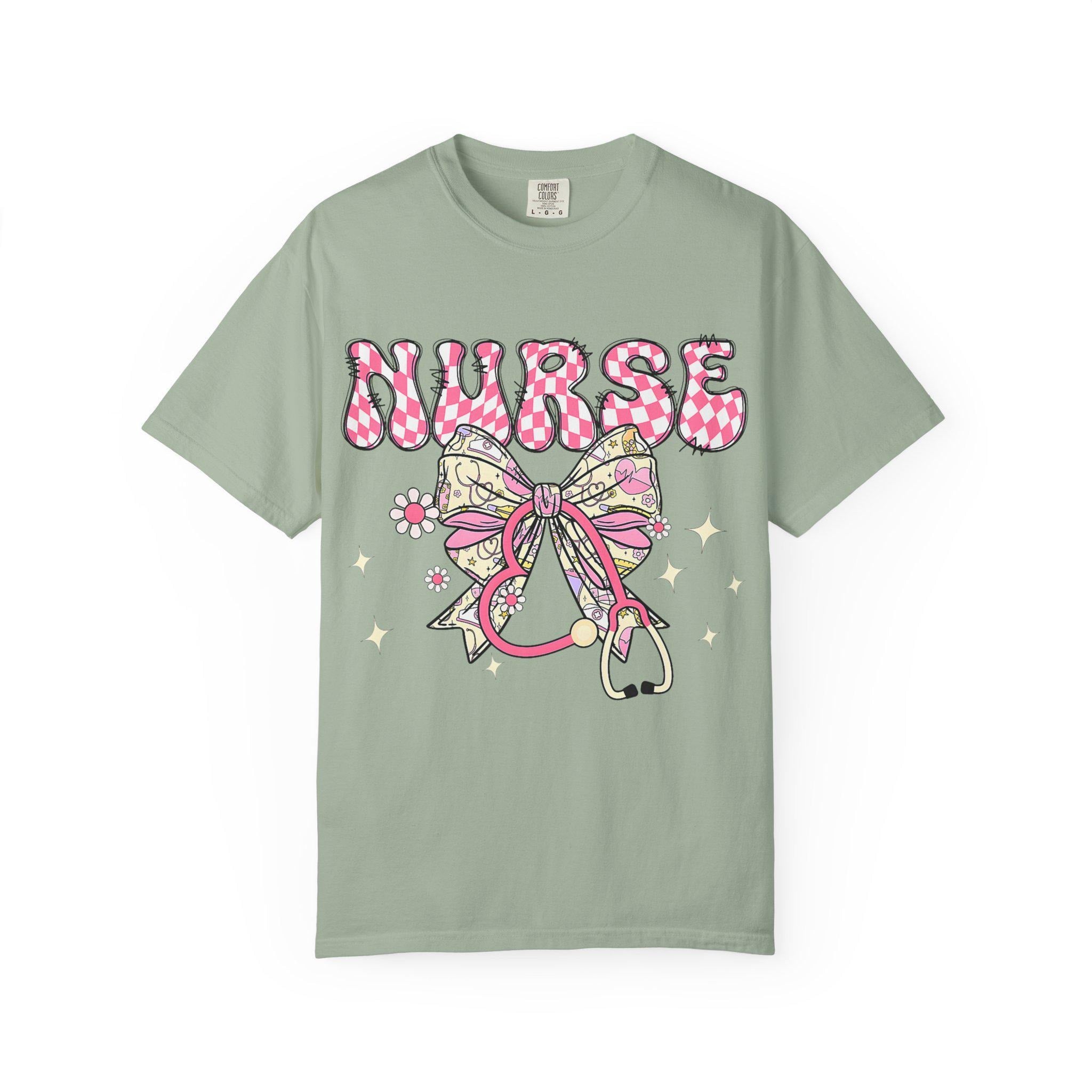 Floral Nurse Stethoscope T-Shirt | Nursing Tee