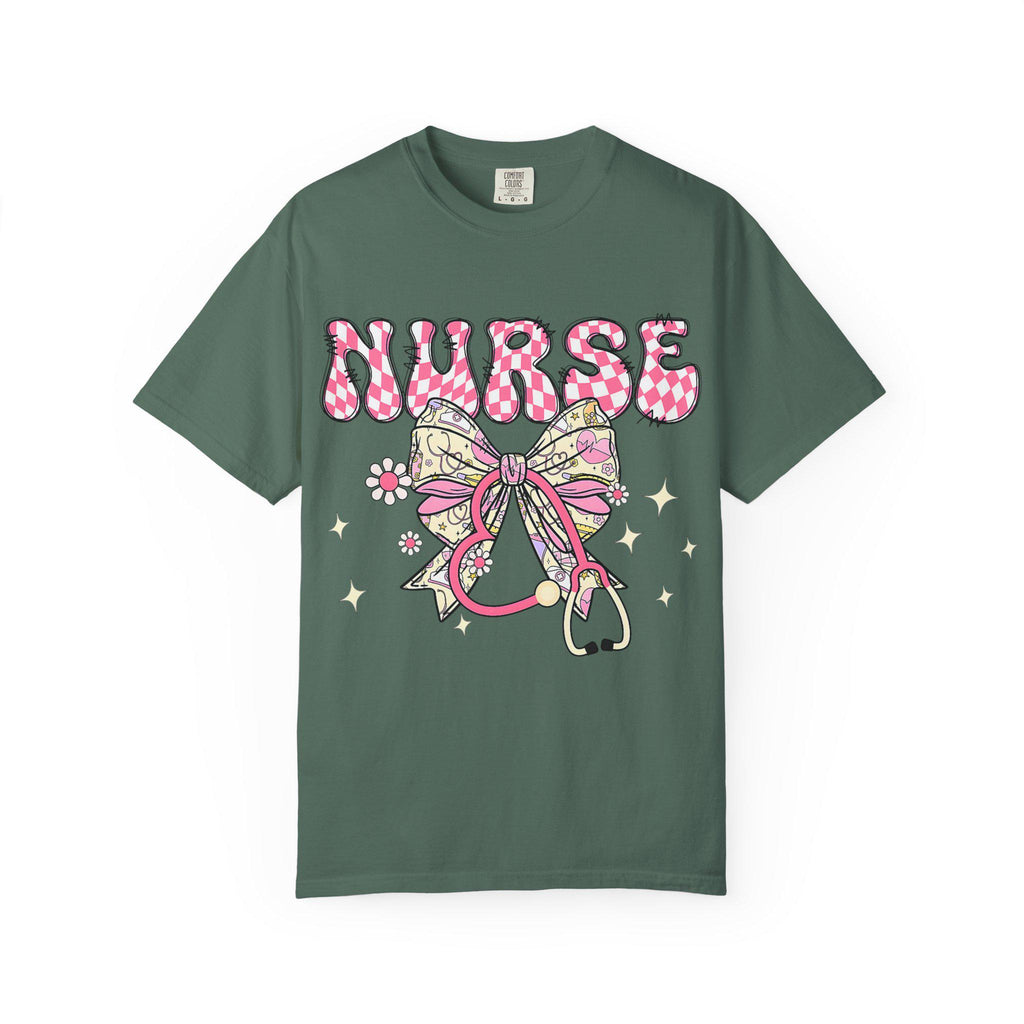 Floral Nurse Stethoscope T-Shirt | Nursing Tee