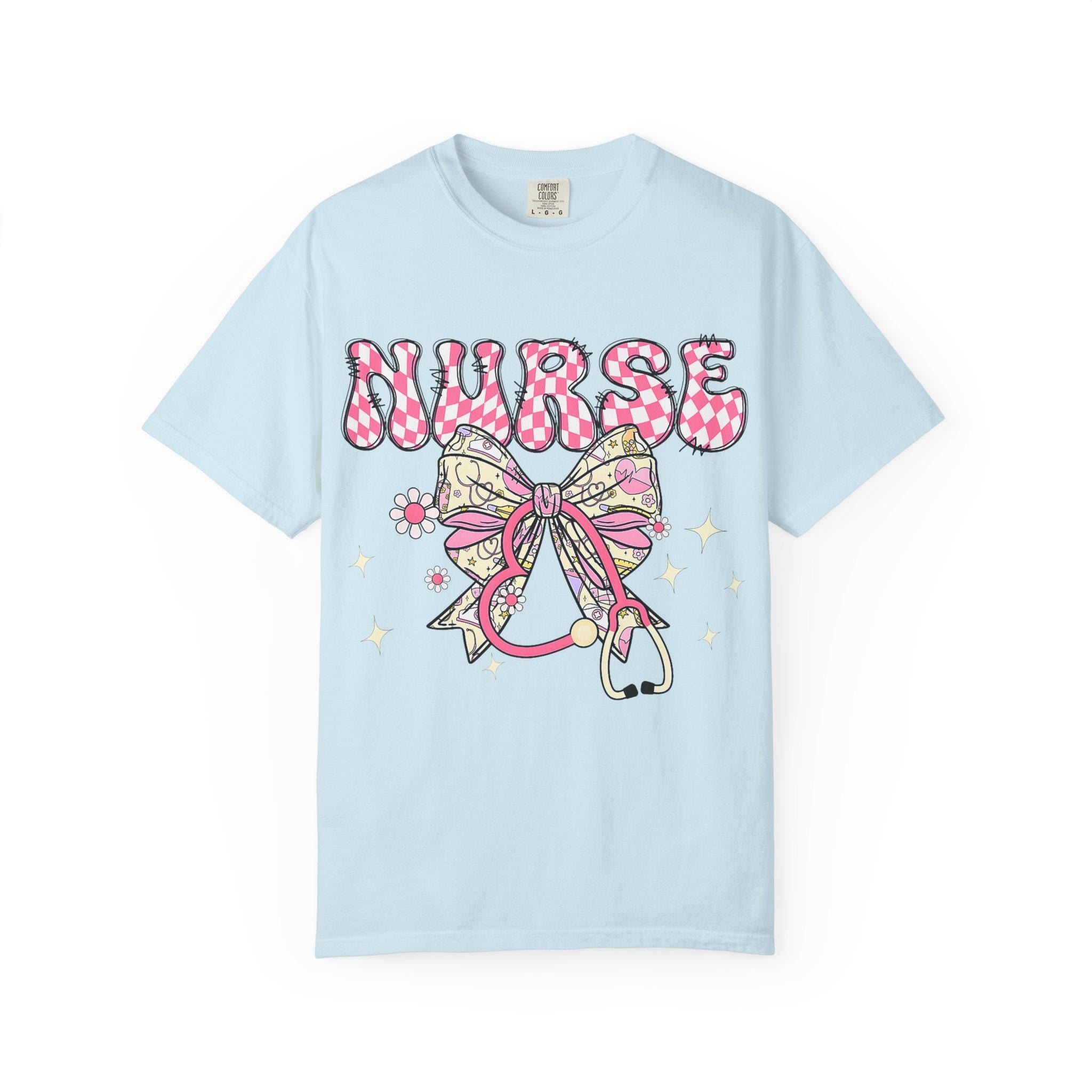 Floral Nurse Stethoscope T-Shirt | Nursing Tee