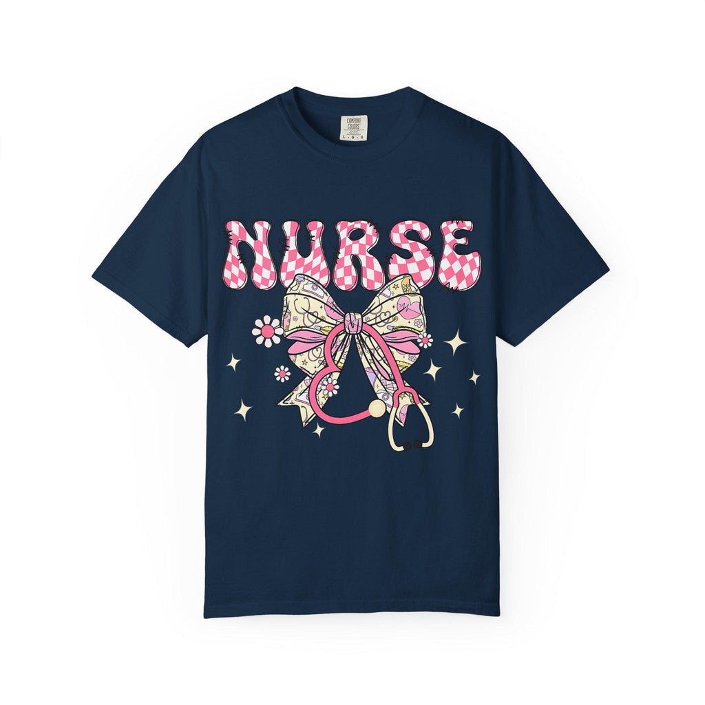 Floral Nurse Stethoscope T-Shirt | Nursing Tee