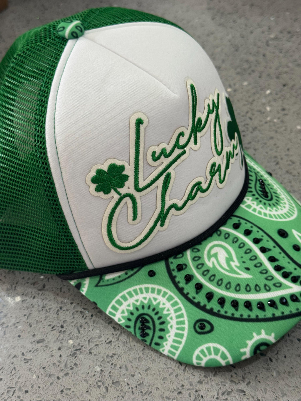 St. Patrick’s Day Lucky Charm boutique Trucker hat