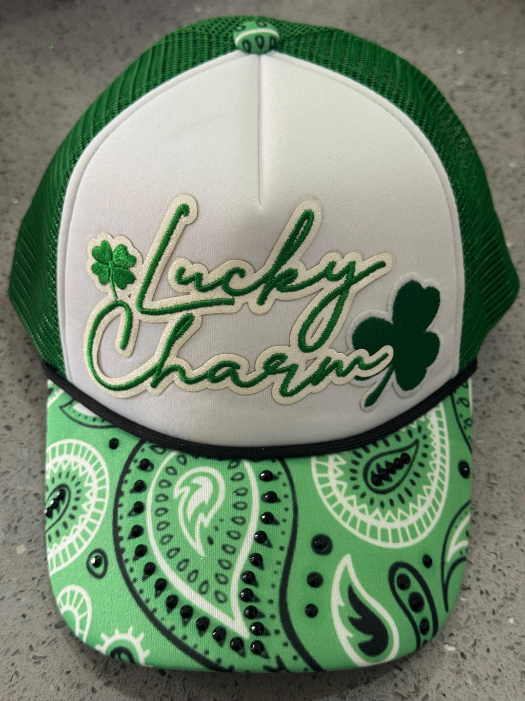 St. Patrick’s Day Lucky Charm boutique Trucker hat