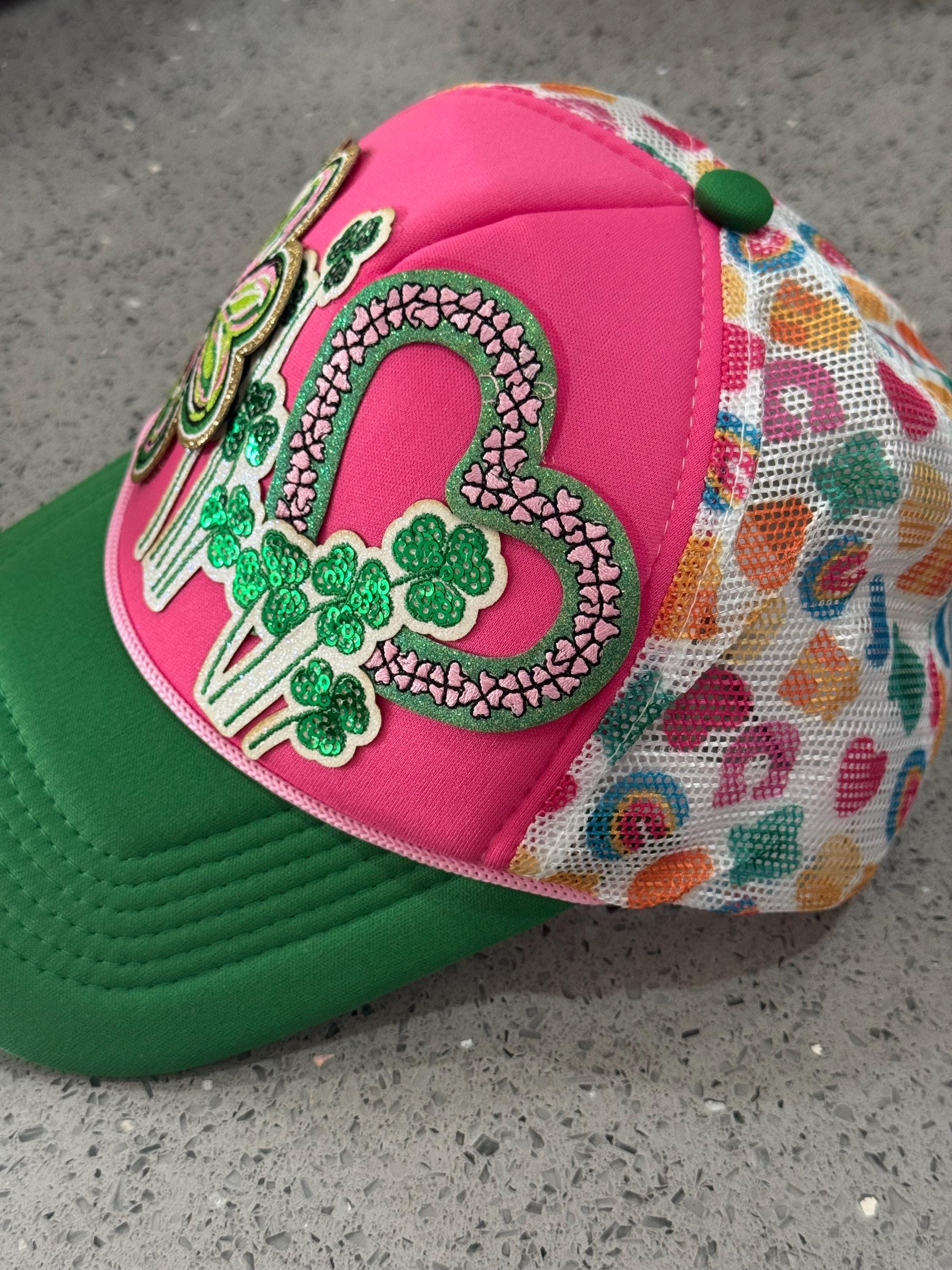 St Patrick’s day lucky charm trucker hat